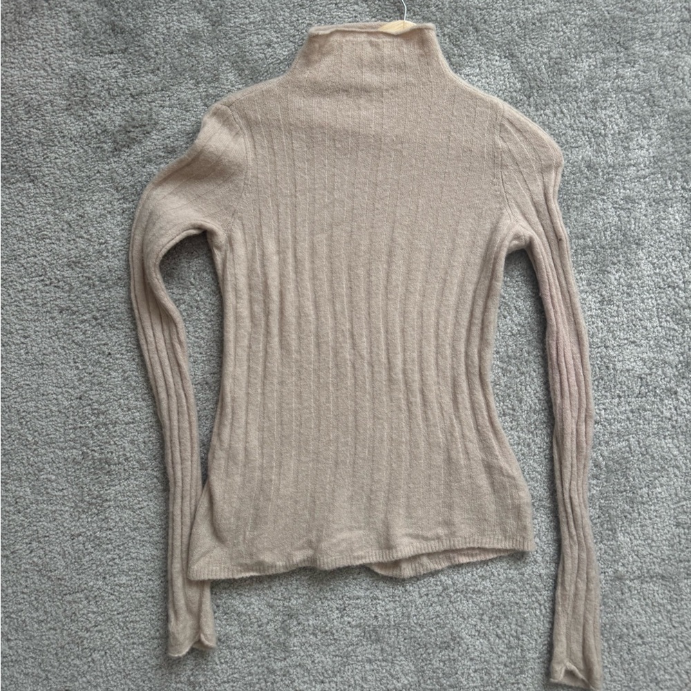Madewell cream mock neck sweater (size XS)